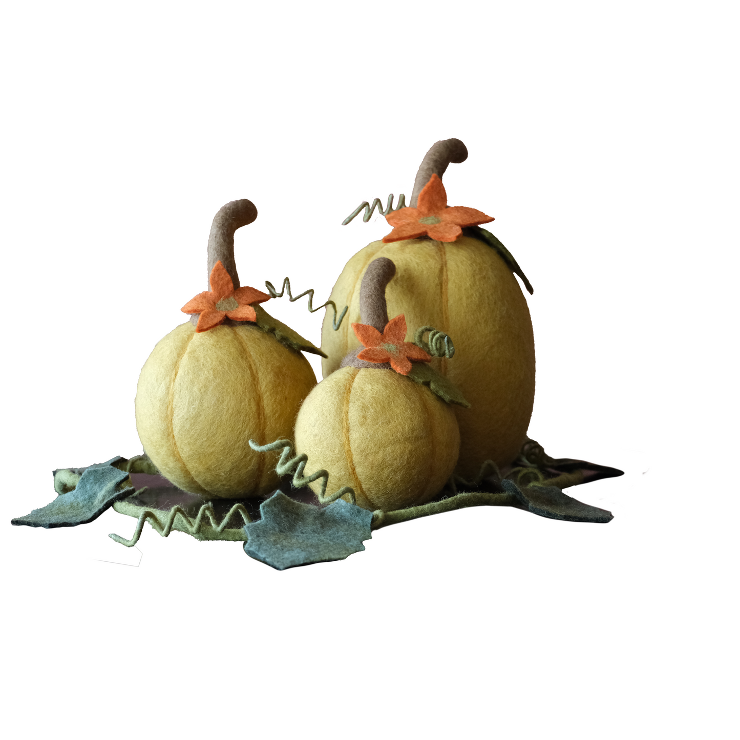 This Global Groove Life, handmade, ethical, fair trade, eco-friendly, sustainable, 100% New Zealand wool harvest hued felt pumpkins, were created by artisans in Kathmandu Nepal and will be a beautiful addition to your home this Autumn.