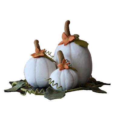 This Global Groove Life, handmade, ethical, fair trade, eco-friendly, sustainable, 100% New Zealand wool harvest hued felt pumpkins, were created by artisans in Kathmandu Nepal and will be a beautiful addition to your home this Autumn.