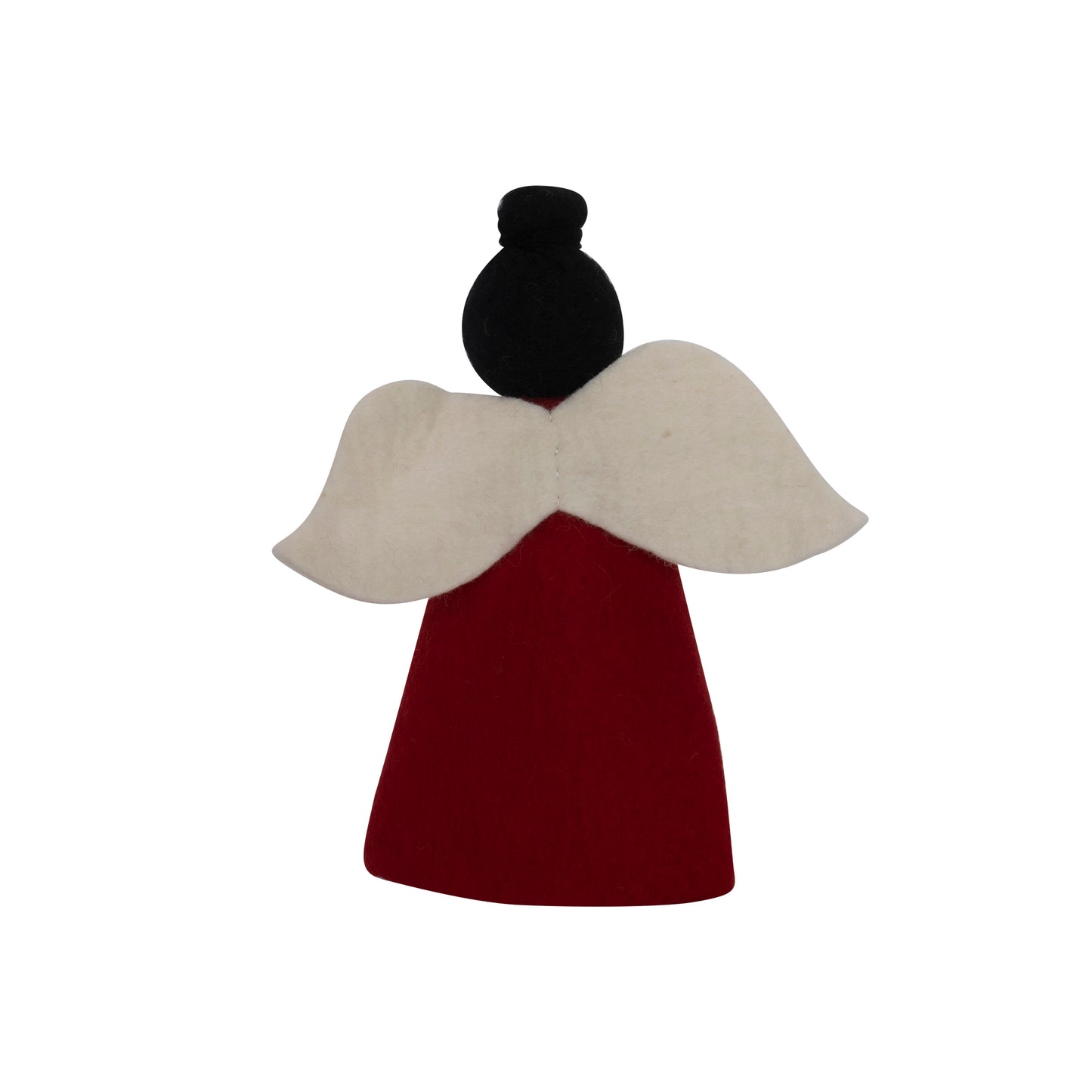 This Global Groove Life, handmade, ethical, fair trade, eco-friendly, sustainable, red & white felt, Peace Dove Angel tree topper, was created by artisans in Kathmandu Nepal and will be a brilliantly beautiful addition to your Christmas tree this holiday season.