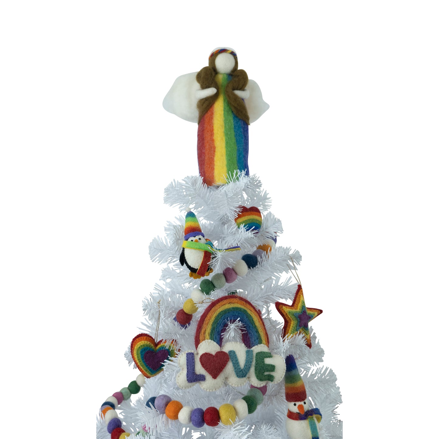 Rainbow Angel Tree Topper