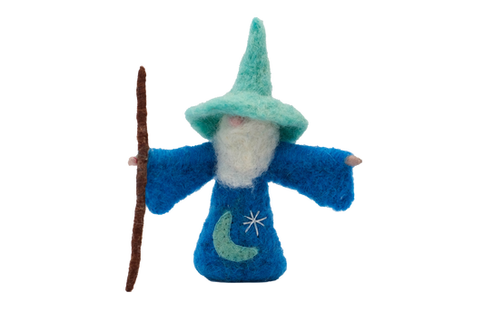 Retro Kai Magical Wizard Felt Ornament