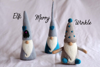 Winkle Winter Blue Table Top Gnome